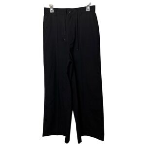 Snow Peak Pants Womens Small/Medium Black Hybrid Wide Leg Wool Blend Baggy